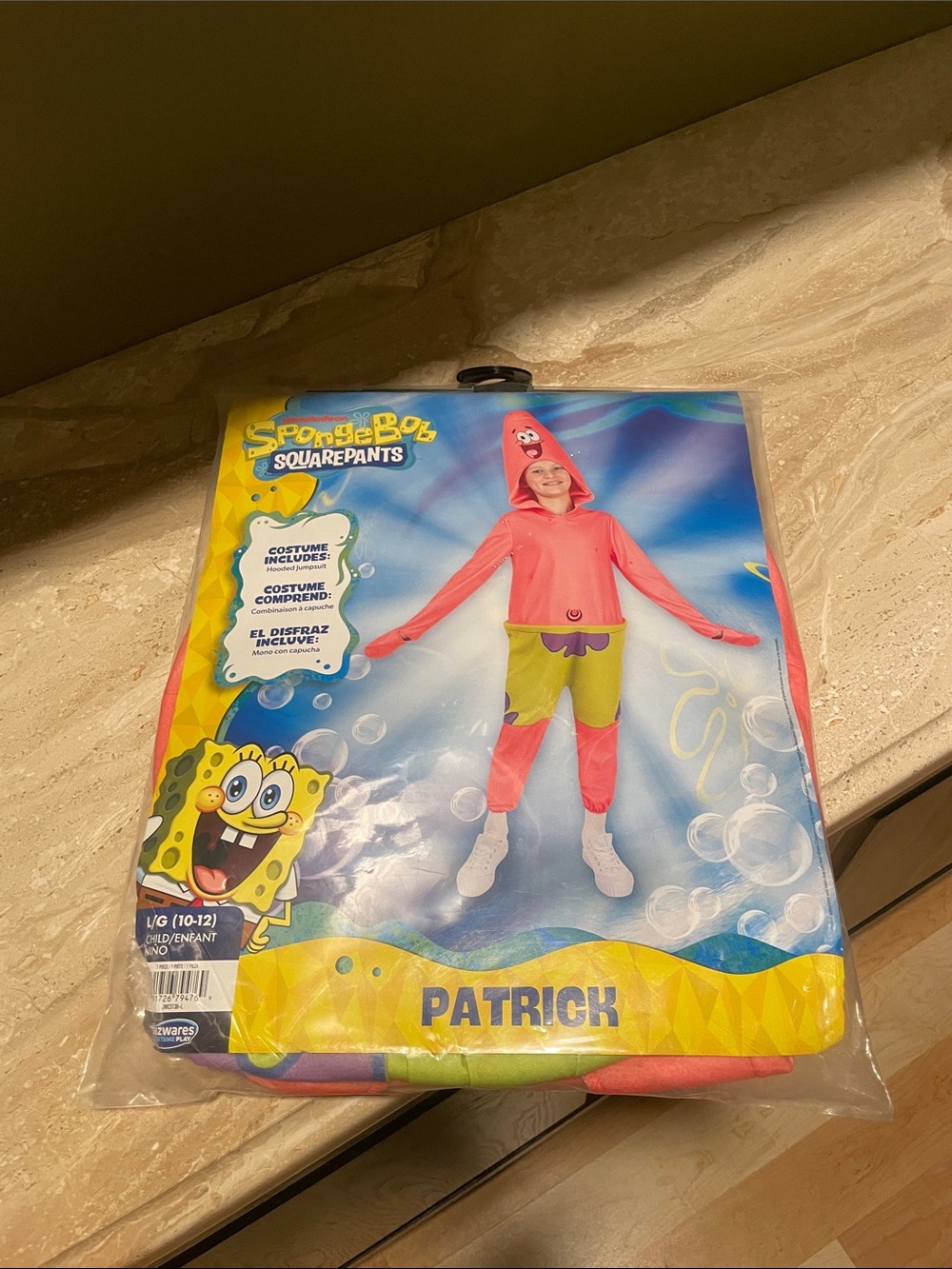 SpongeBob SquarePants
Patrick Star Hooded Jumpsuit
Costume Size L (10-12) Child